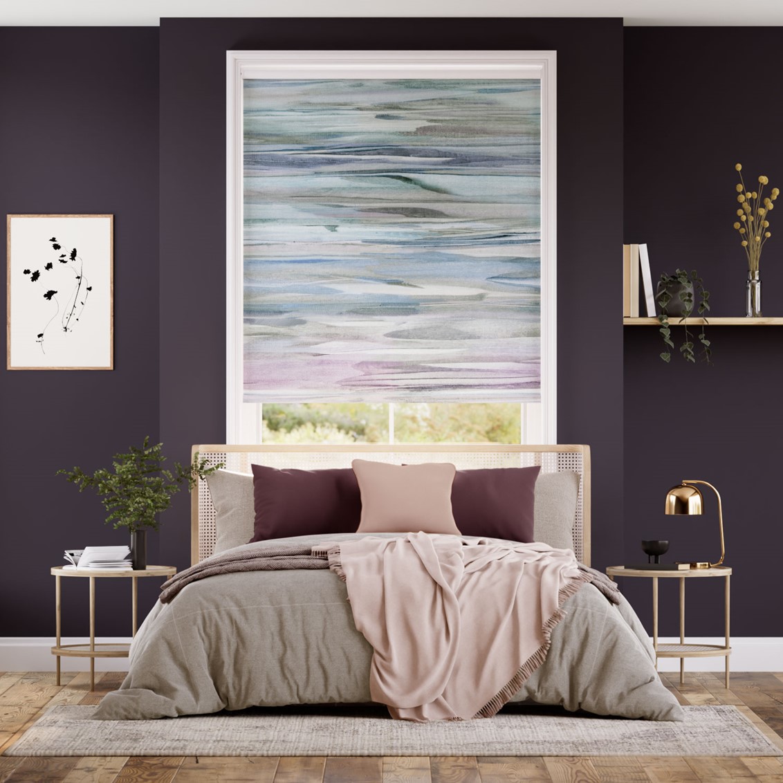 Twist2Go Galatea Blackout Amethyst Roller Blind