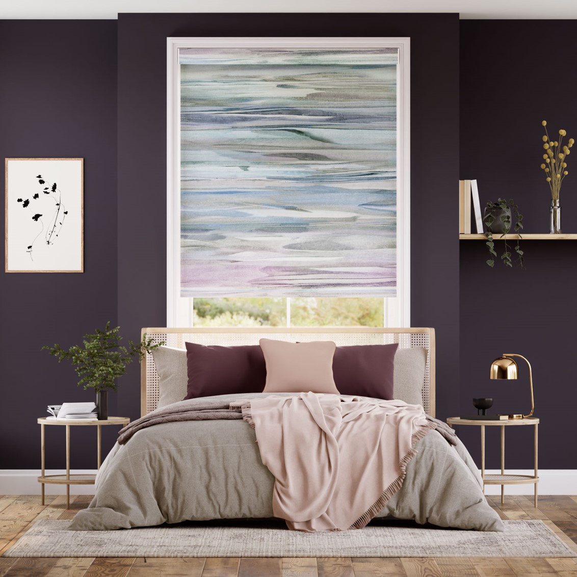 Galatea Blackout Amethyst Roller Blind