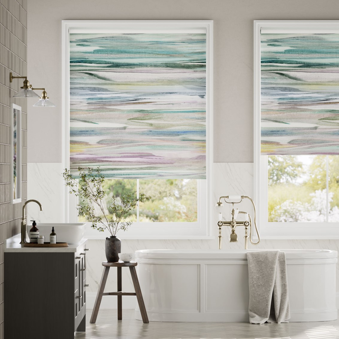 Galatea Blackout Opal Roller Blind