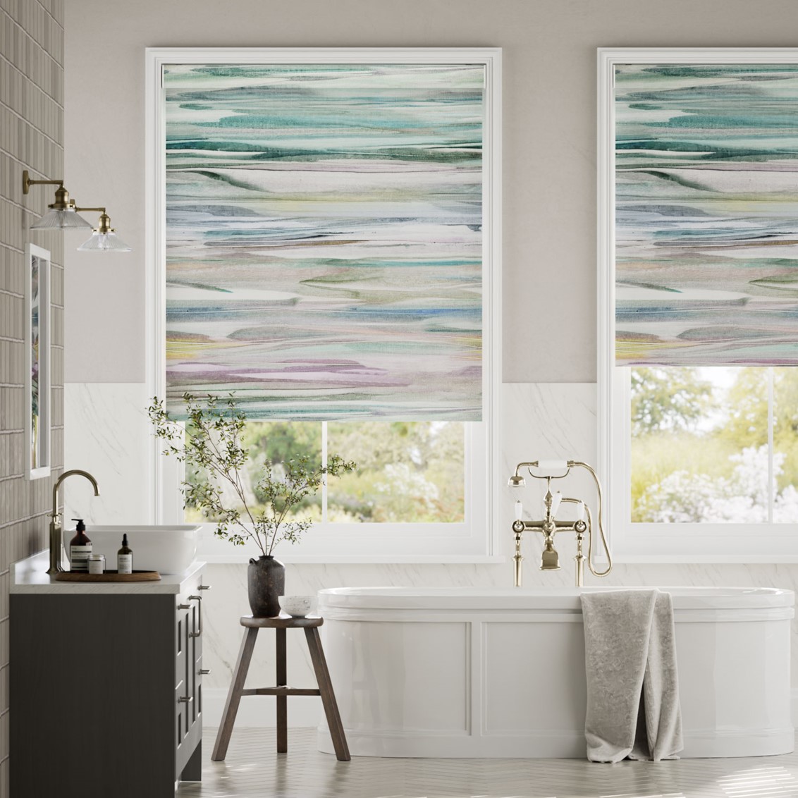 Galatea Blackout Opal Roller Blind