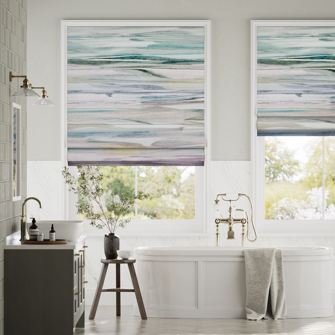 Galatea Opal Roman Blind