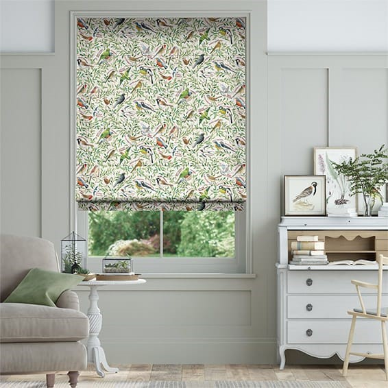 Garden Birds Multi Roman Blind