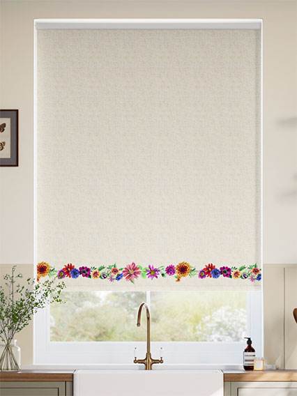 Garden Flowers Border Multi Roller Blind thumbnail image