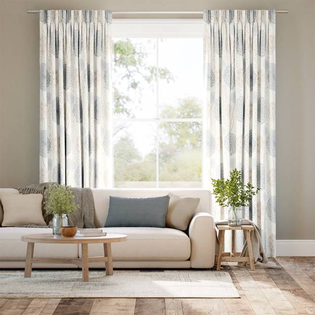 Gardenia Blush Cloud Curtains thumbnail image