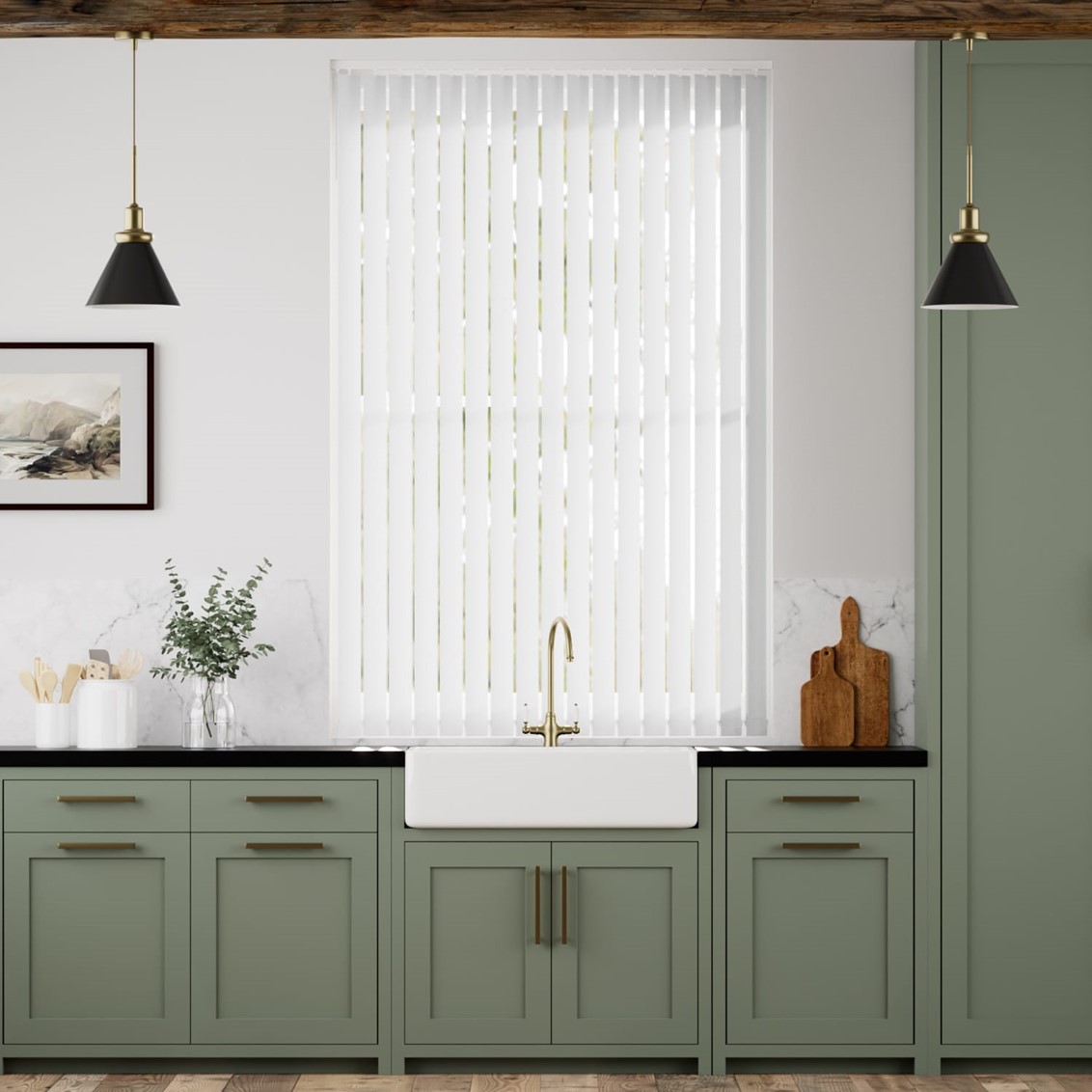 Valencia Bright White Vertical Blind