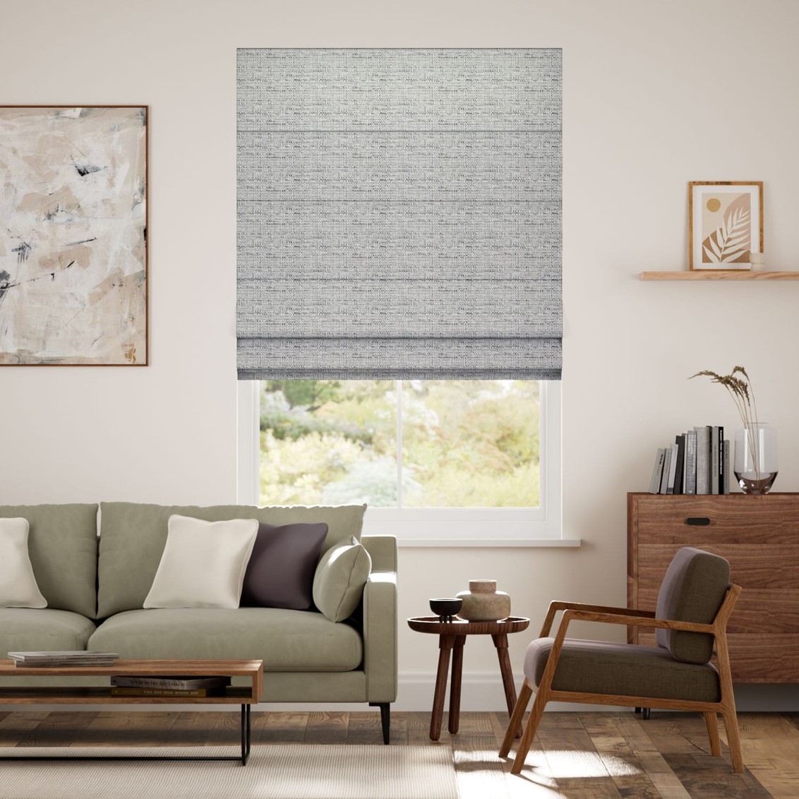 Gladstone Cadet Grey Roman Blind