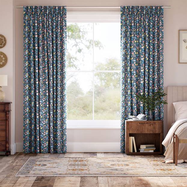 Glen Lyon Navy Curtains thumbnail image