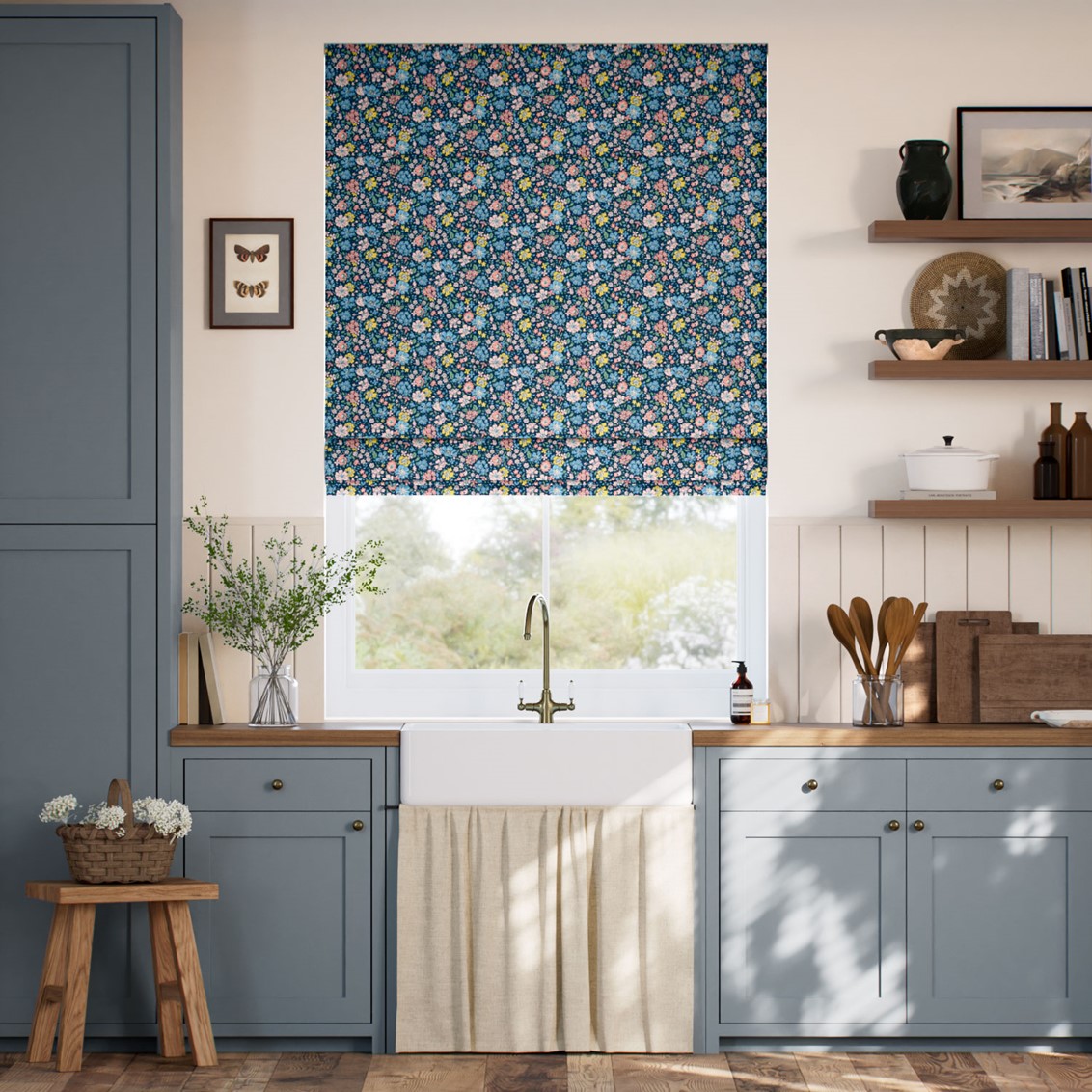 Glen Lyon Navy Roman Blind