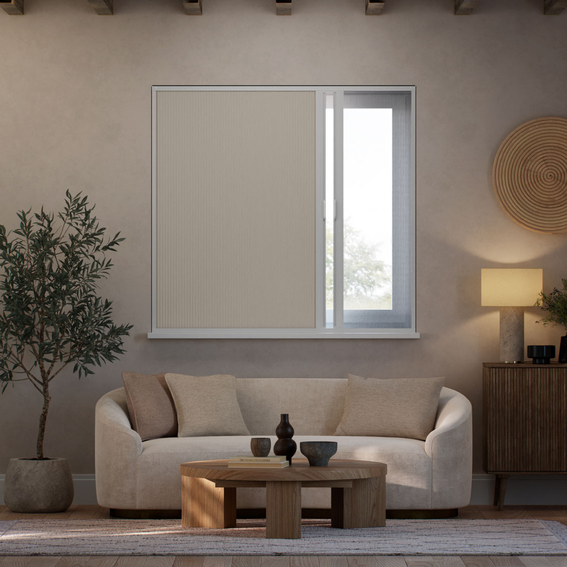 GlideShade Complete Blackout Night & Day Pebble Thermal Blind 