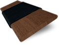 Rich Walnut and Noir Wooden Blind swatch image