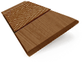 Golden Oak & Pecan Wooden Blind swatch image