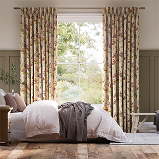 Gosford Cranberry Curtains thumbnail image