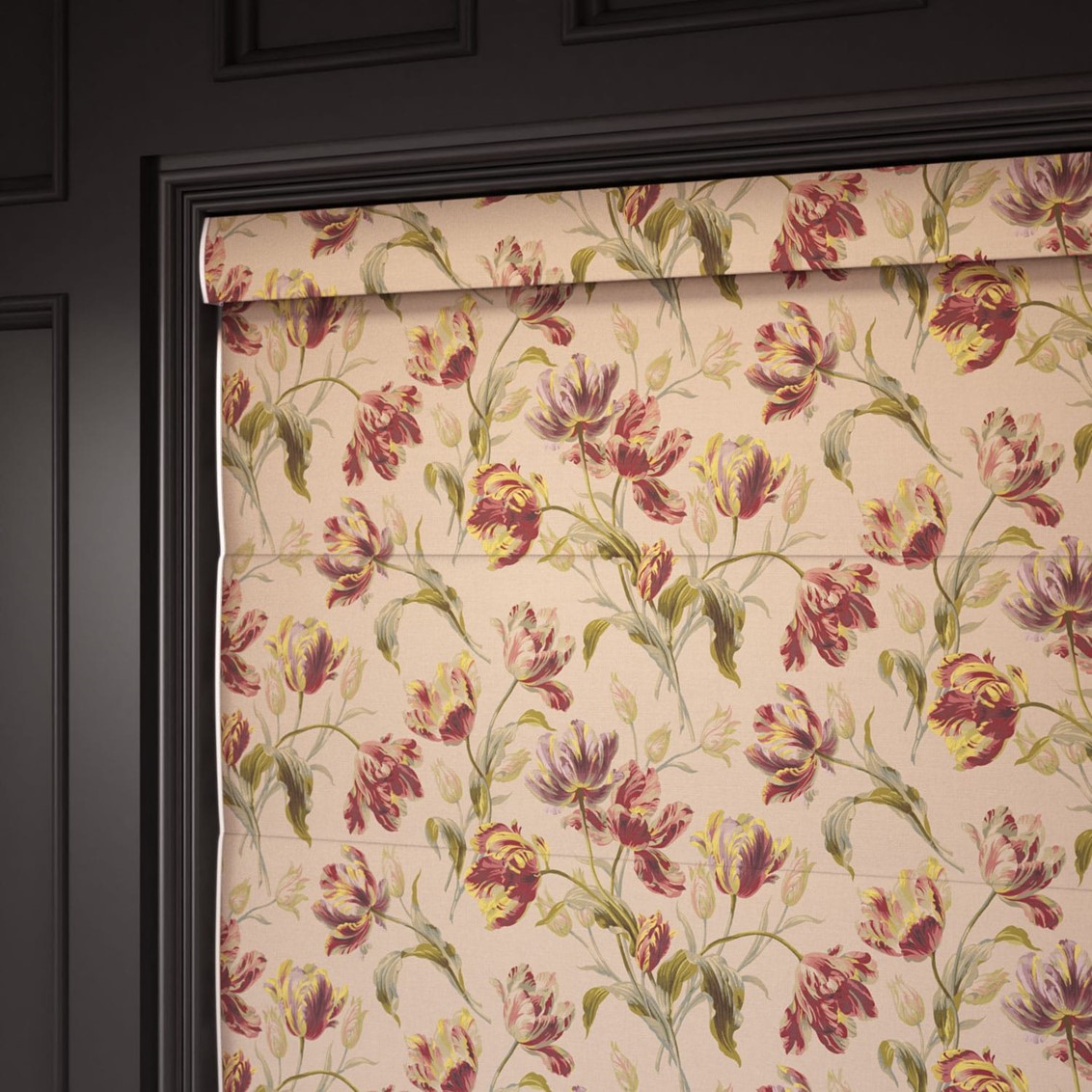 Gosford Cranberry Roman Blind