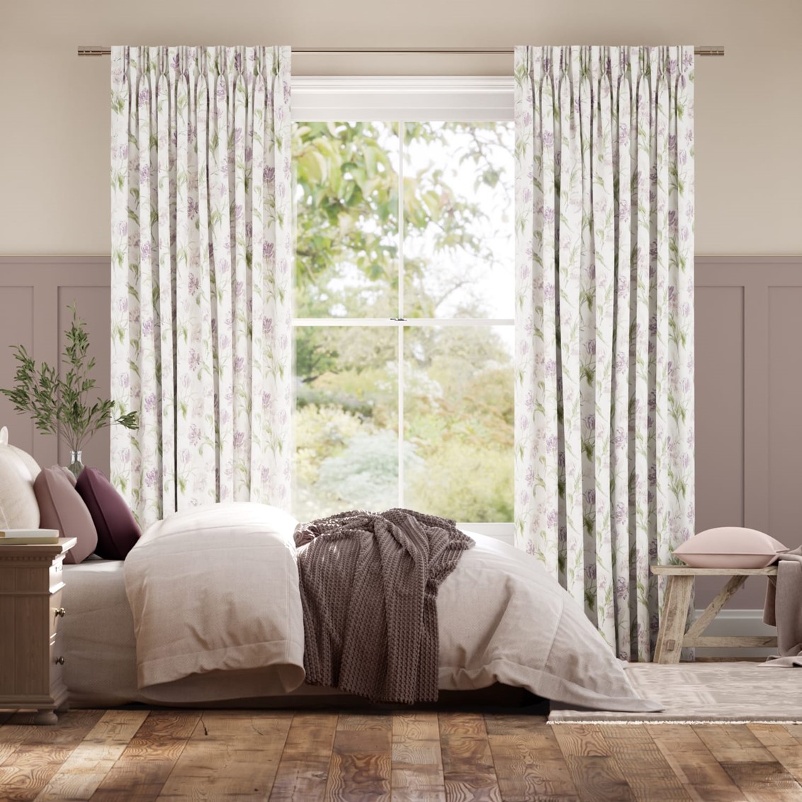 Gosford Grape  Curtains