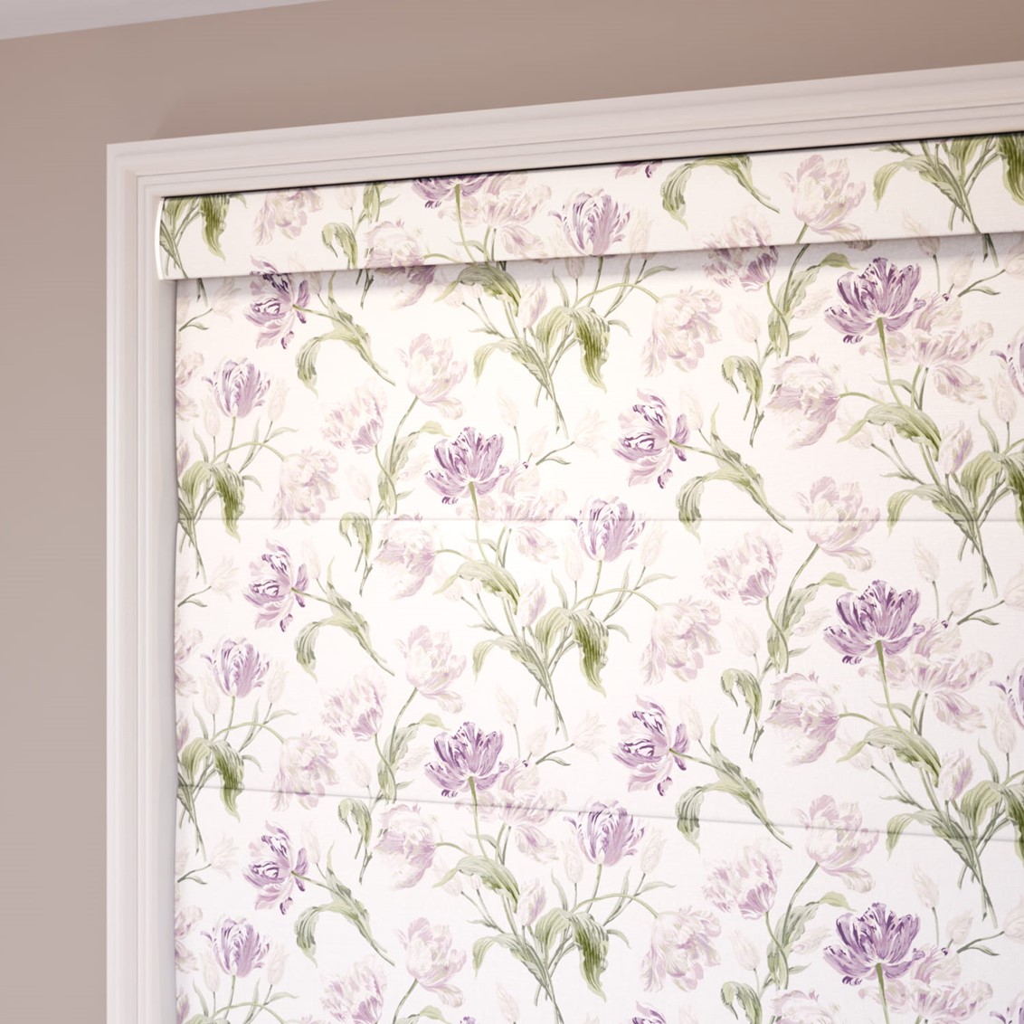 Gosford Grape  Roman Blind