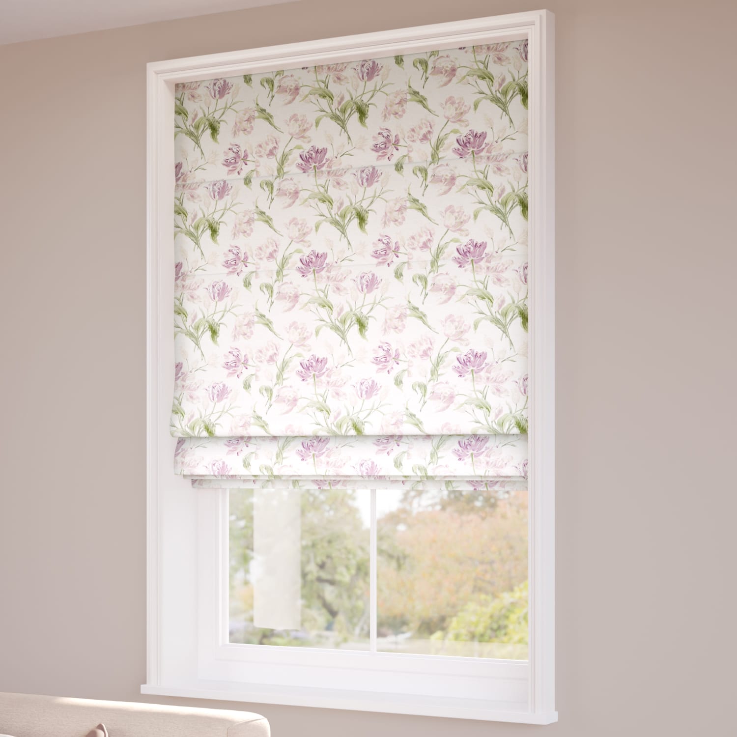 Gosford Grape Roman Blind