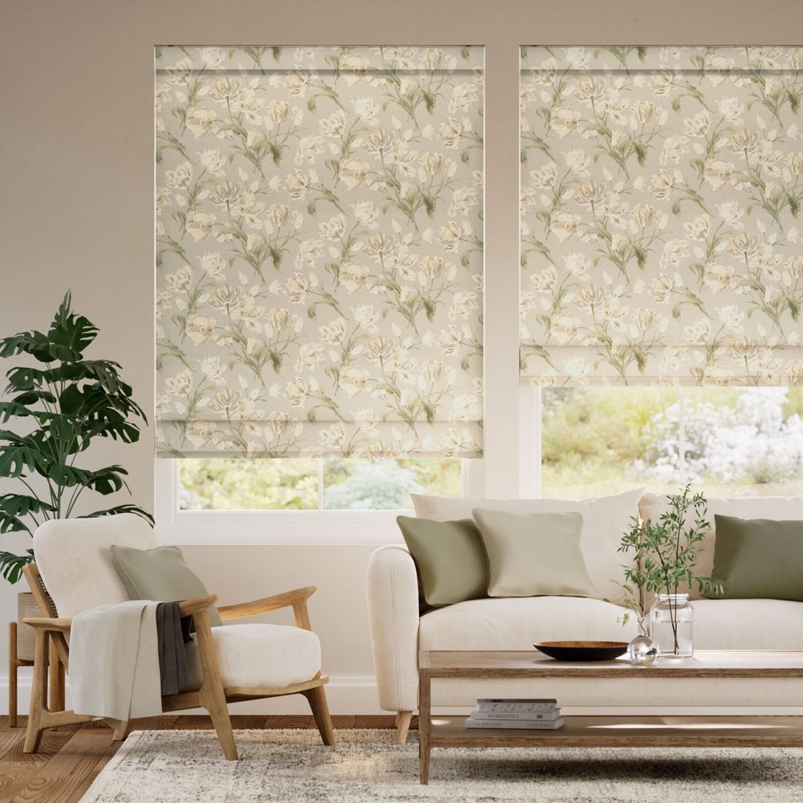 Gosford Sage  Roman Blind