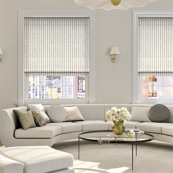 Grande Stripe Linen Roman Blind Roman Blind