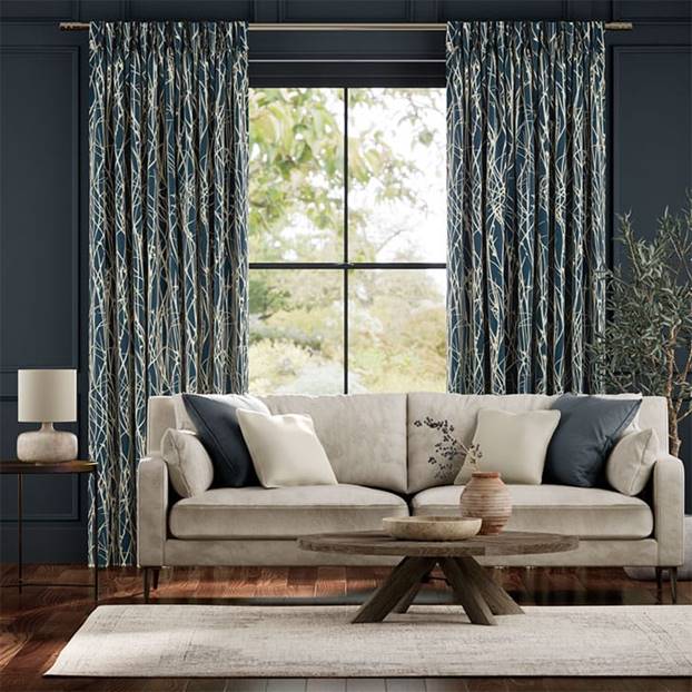 Grasses Blue Curtains thumbnail image