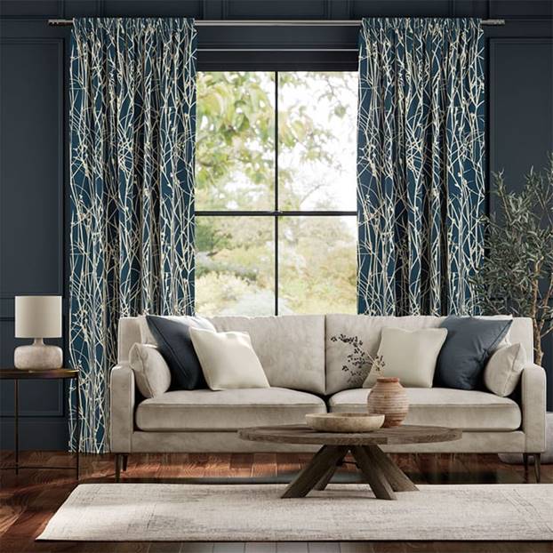 Grasses Blue Curtains thumbnail image