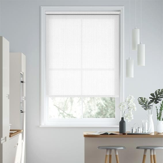 Grazia White Roller Blind