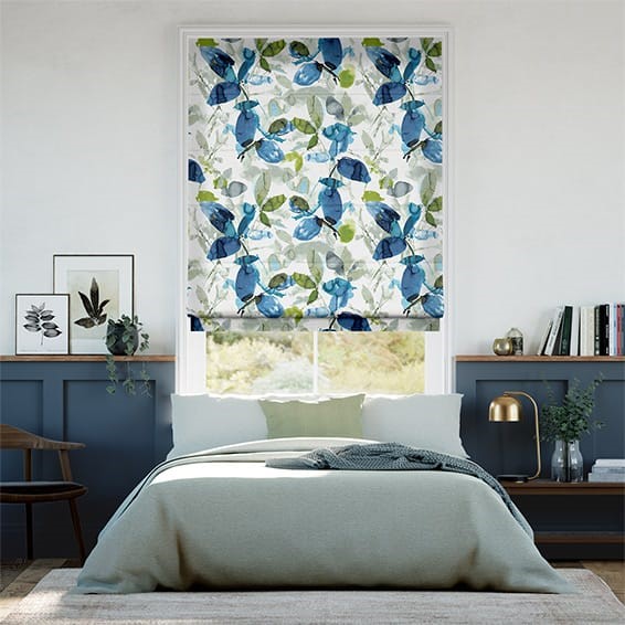 Hadley Linen Ocean Roman Blind