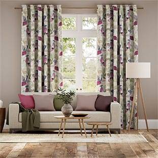 Hadley Linen Vintage Violet Curtains thumbnail image