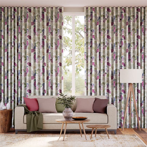Hadley Linen Vintage Violet Curtains