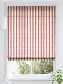 Hand Painted Stripe Rose Pink Roman Blind thumbnail image