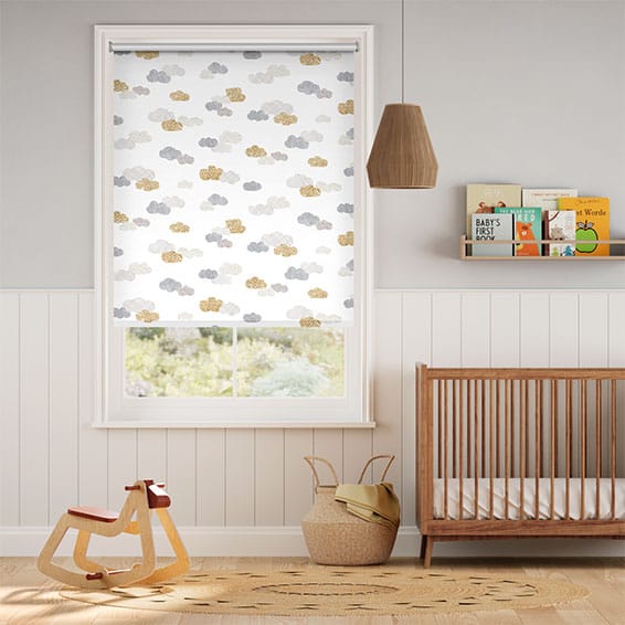 Happy Clouds Blackout Dawn Roller Blind