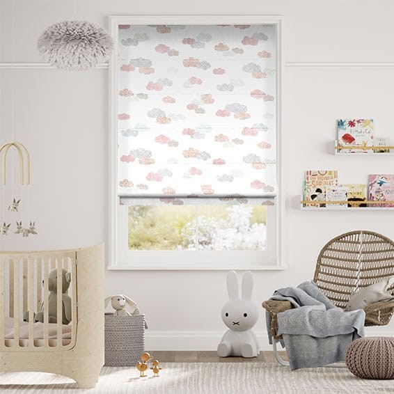 Happy Clouds Dusk Roman Blind