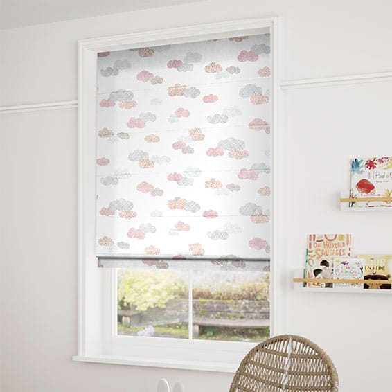 Happy Clouds Dusk Roman Blind