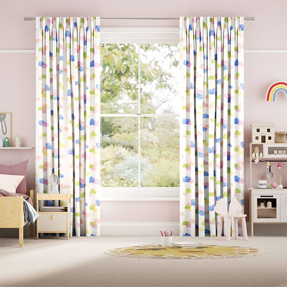 Happy Clouds Summer Brights Curtains
