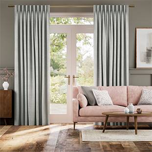 Harlow Woven Grey Curtains thumbnail image