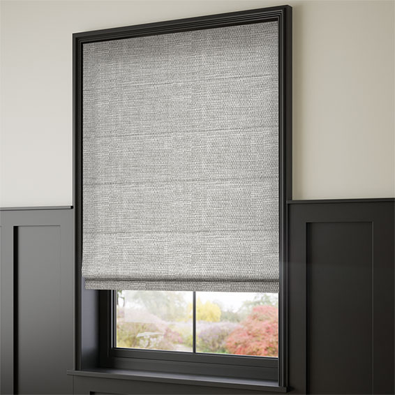 Harlow Woven Grey Roman Blind