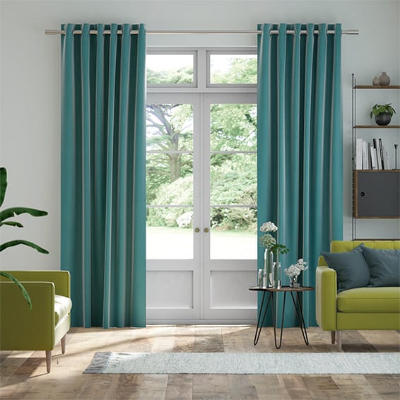 Aqua Blackout Curtains 2go™, Turquoise/Teal Curtains ...