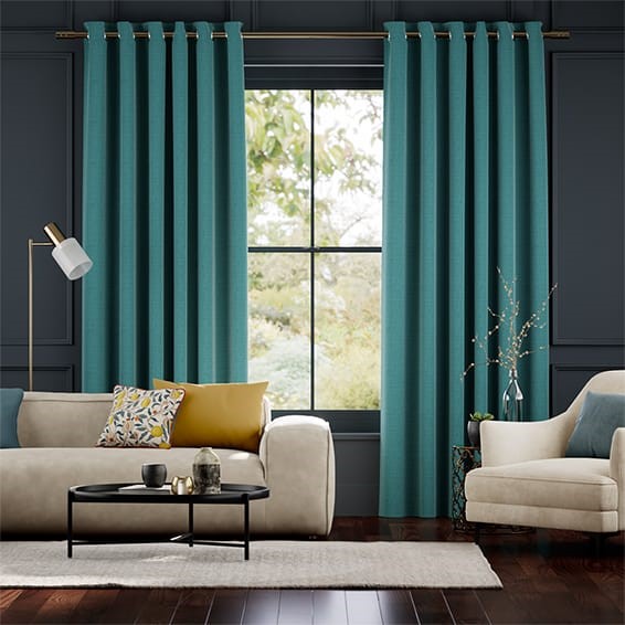 Harrow Caribbean Blue Curtains