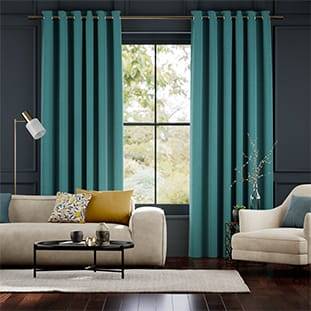 Harrow Caribbean Blue Curtains thumbnail image