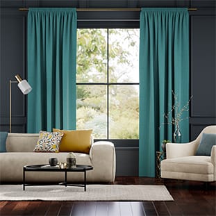 Harrow Caribbean Blue Curtains thumbnail image