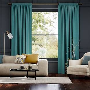 Harrow Caribbean Blue Curtains thumbnail image