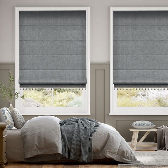 Harrow Flint & Mineral Trimmed Roman Blind