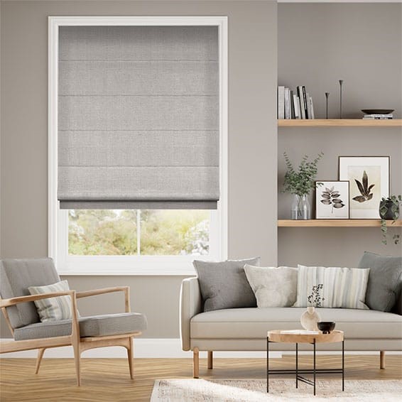 Harrow Grey Wash Roman Blind