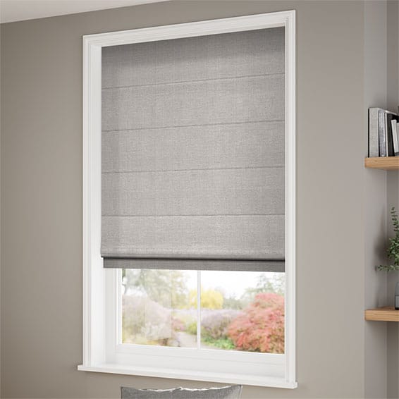 Harrow Grey Wash Roman Blind | Blinds 2go