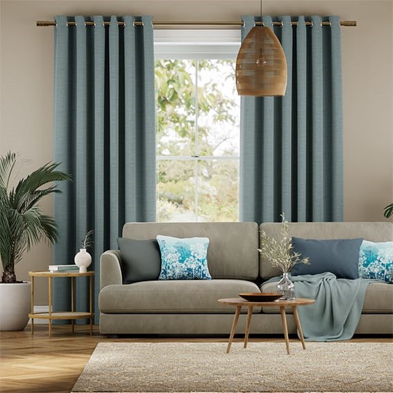 Harrow Lagoon Blue Curtains