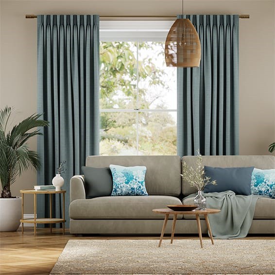 Harrow Lagoon Blue Curtains