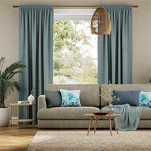 Harrow Lagoon Blue Curtains thumbnail image