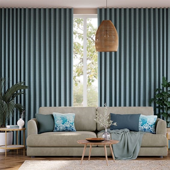 Harrow Lagoon Blue Curtains