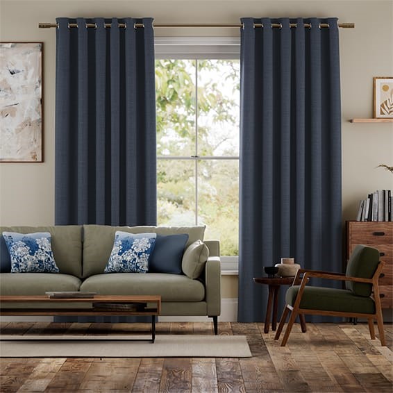 Harrow Navy Curtains