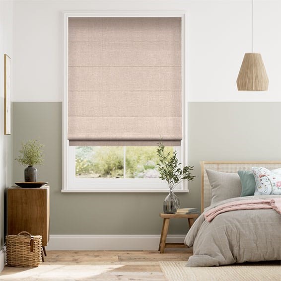 Harrow Warm Blush Roman Blind