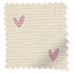 Hearts Blush Roller Blind swatch image